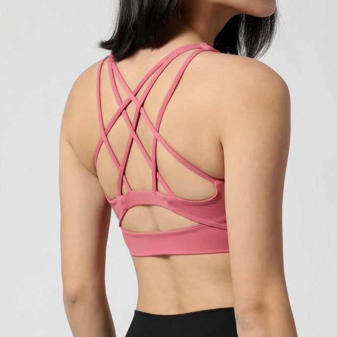 Rose Pink Sports Bra (Matching Leggings Sold Separately)