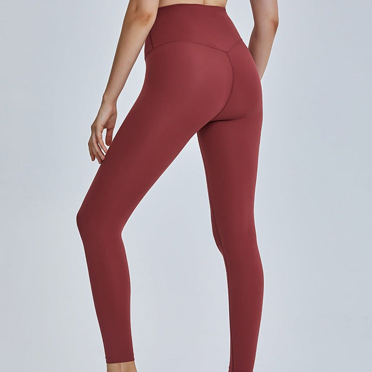 Red-Maroon Leggings (Matching Sports Bra Sold Separately)