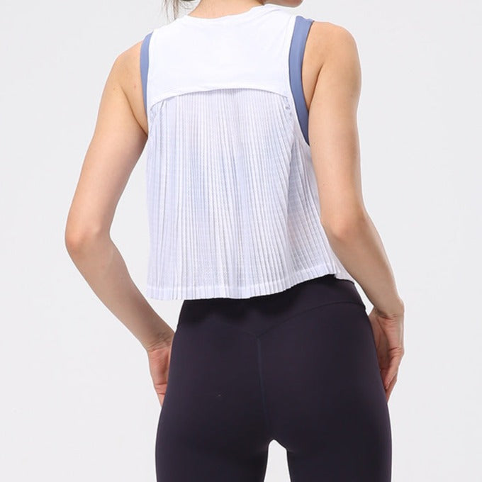 White Pleated Top