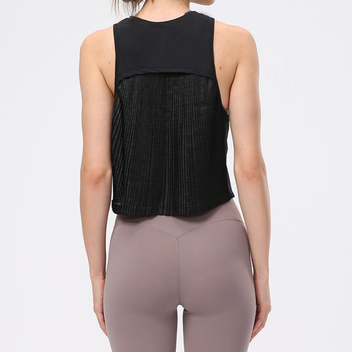 Black Pleated Top