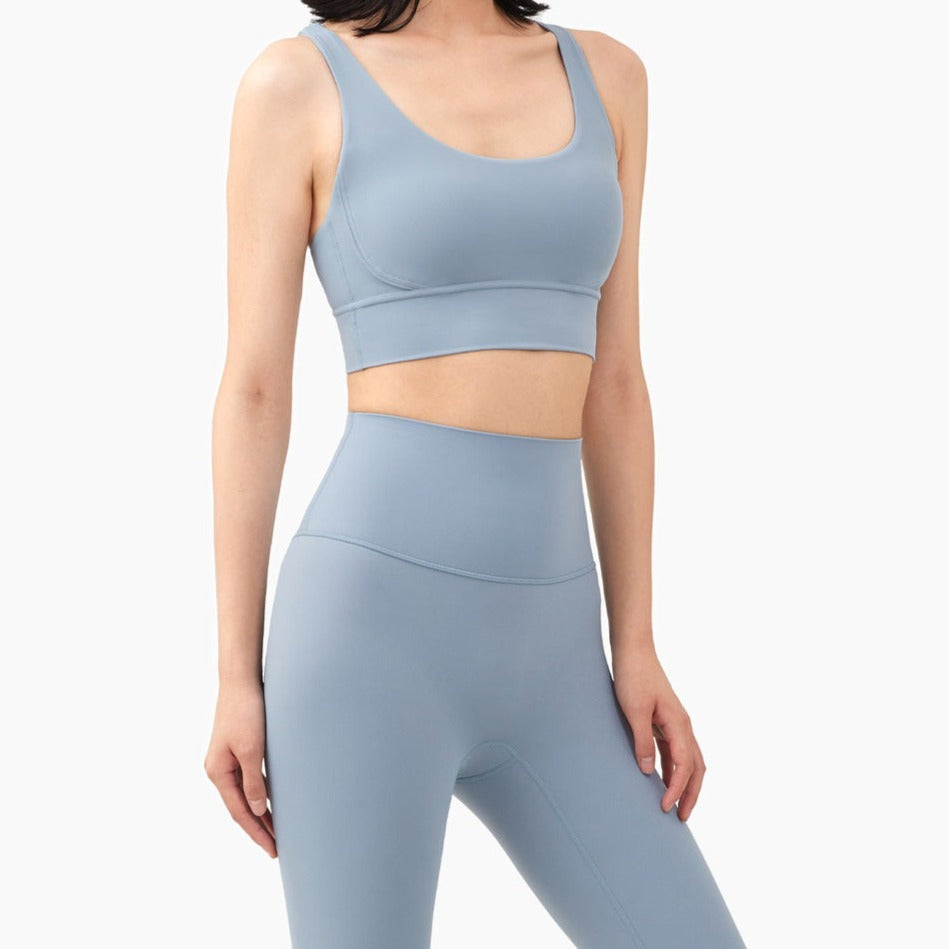 Tempest Blue Sports Bra + Leggings Set