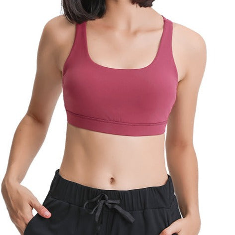 Pink-Red Sports Bra (Matching Leggings Sold Separately)
