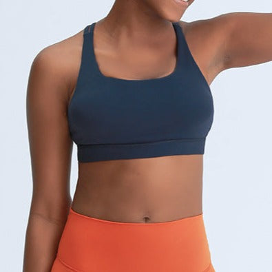 Dark Blue Sports Bra (Matching Leggings Sold Separately)
