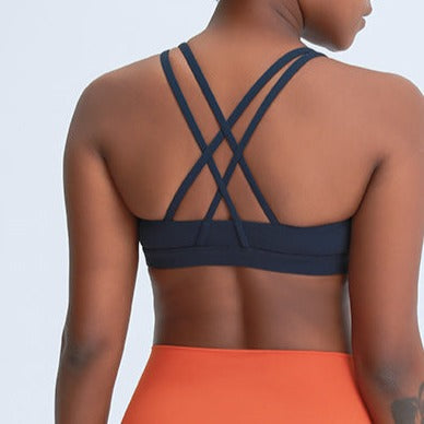 Dark Blue Sports Bra (Matching Leggings Sold Separately)