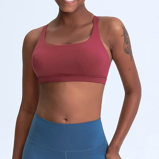 Red-Maroon Sports Bra (Matching Leggings Sold Separately)