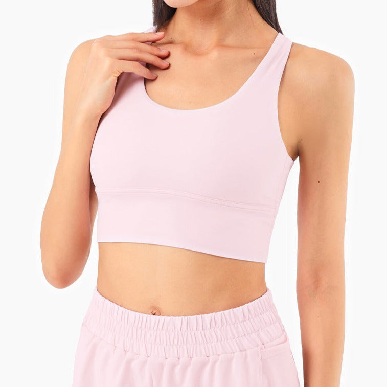 Rose Pink Shorts + Sports Bra